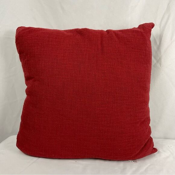 Allen + Roth Red Plaid Pillow Oversized NWT Zipper Cover 22” x 22” - Picture 2 of 4